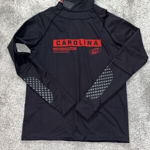 BLACK Carolina Junior Hurricanes Canes Tactical Dry Compression Shirt Youth XL